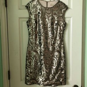 Gold Sequined Chelsea & Violet Dress